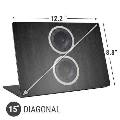 Boom Box Speakers Universal Laptop 15in (12.2 x 8.8in) Skin